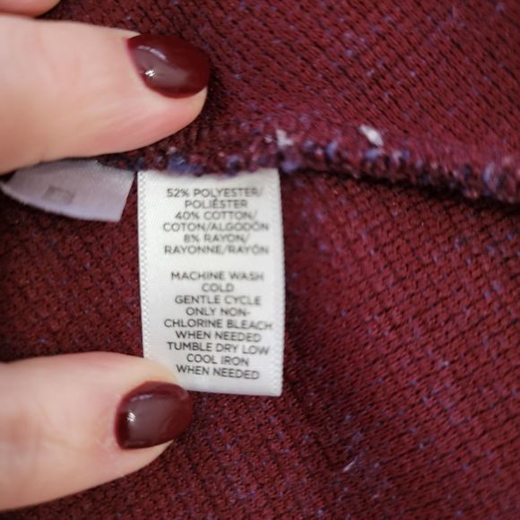 Loft peplum sweater multicolor‎ size large - Picture 4 of 5